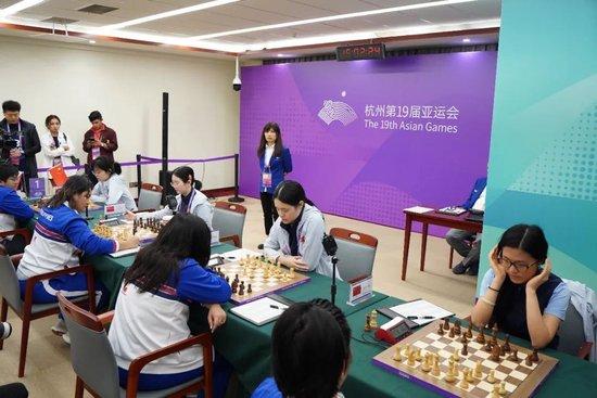 亚运会国际象棋团体赛 中国女队再获大胜夺冠在望