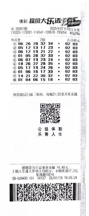 80后彩民守号揽大乐透2千万 接触多年每期必买