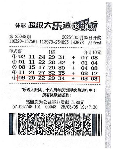 女士买药时随手机选10元中936万:第一次买大乐透
