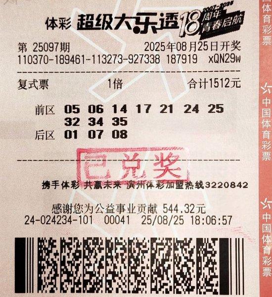 男子千元大复式命中体彩59万 彩票寄托一份希望
