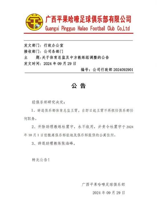 反转!涉及王霄杜震宇 广西平果哈嘹撤回公告并致歉