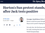 澳游泳主帅否认是伪君子 称霍顿就算知道也会抗议