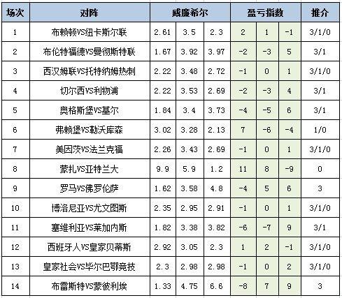 盈亏指数