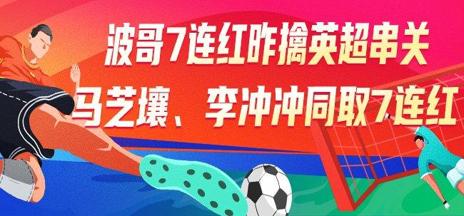 精选足篮专家:波哥、马芝壤、李冲冲同取7连红!