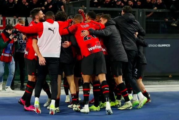 冠军：意甲-奥卡福3红牌击败拉齐奥 AC米兰1-0获胜