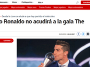 西媒曝C罗不出席FIFA颁奖典礼 莫德里奇获最佳