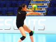 朱婷俱乐部女排欧冠适应场地训练