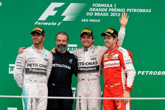2015 F1巴西大奖赛领奖台