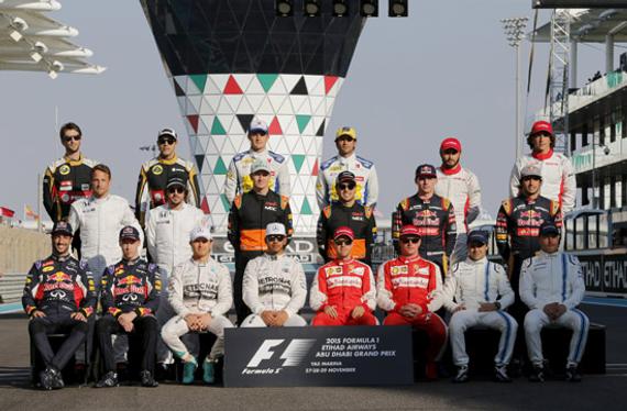 2015赛季F1车手大合影