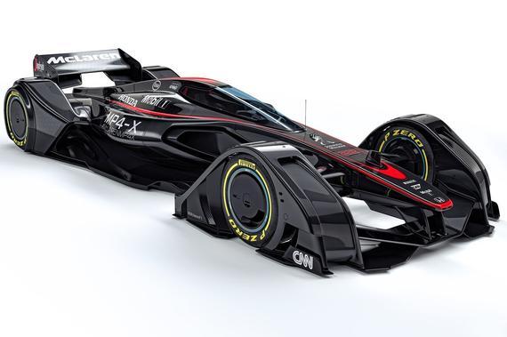 迈凯轮发布了一台设计炫酷的F1概念车MP4-X