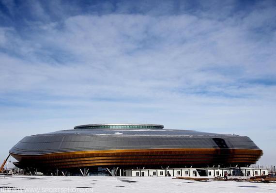 冬运会冰上中心（中体在线图片 王宪民 摄） 