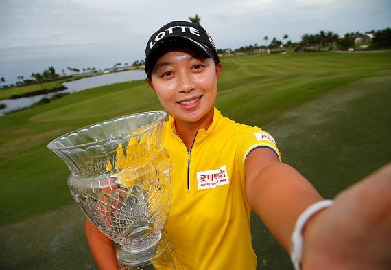 LPGA揭幕戰的冠軍讓金孝周的世界排名上升至第七位