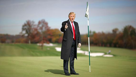 有关特朗普的争议已经延烧到高尔夫球场