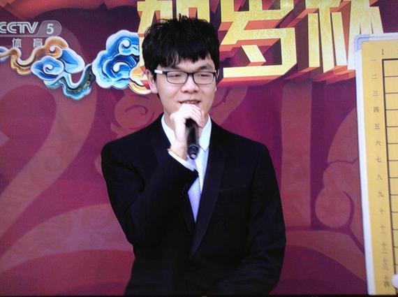 柯洁赛后接受采访