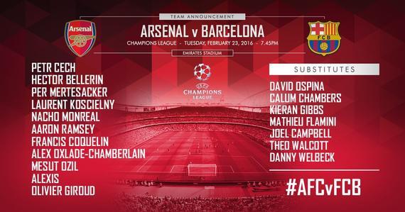 Arsenal versus Barcelona: Lionel messi lead the MSN 272 as 374