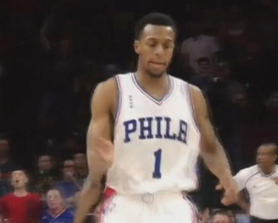 动图-伊斯梅尔蝴蝶穿花戏哈登 后撤步跳投迎射