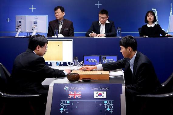 全景直播实录-AlphaGo展现大局观 李世石避让劫争