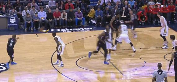 动图-快船指挥官送妙传 CP3直塞雷迪克穿心3