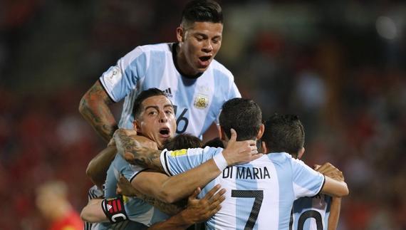 阿根廷2-1逆转客胜智利