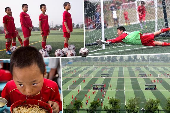 24 Real Madrid coach went Hengda foot school want to build the world's top youth camp
