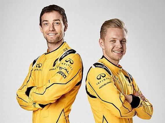 雷诺F1车手凯文_马克努森 (Kevin Magnussen)、乔利恩_帕尔默 (Jolyon Palmer)