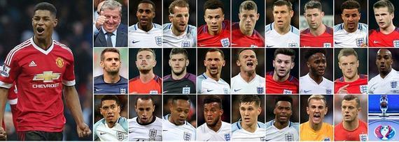 英格兰公布欧洲杯26人名单