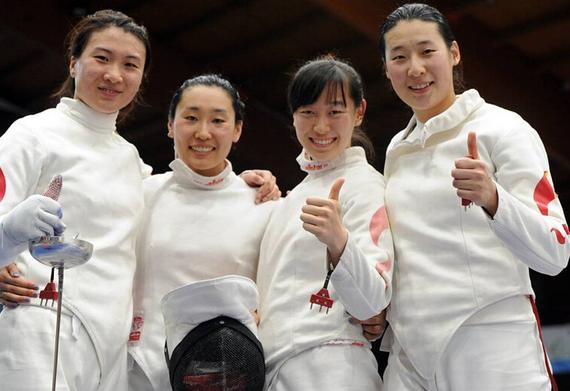 中国女重团体夺冠