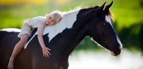 儿童学骑马