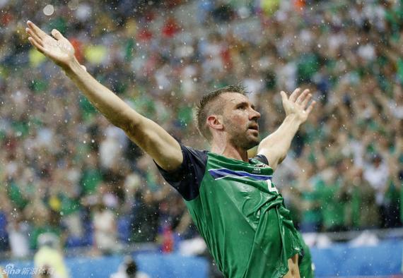 北爱尔兰取得了在欧洲杯上的首场胜利