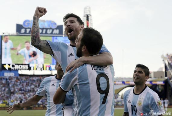阿根廷4-1大胜将战美国