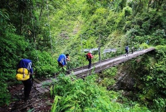 西藏派镇至墨脱徒步旅游线路因自然灾害暂时封闭_户外频道_新浪竞技风暴_新浪网