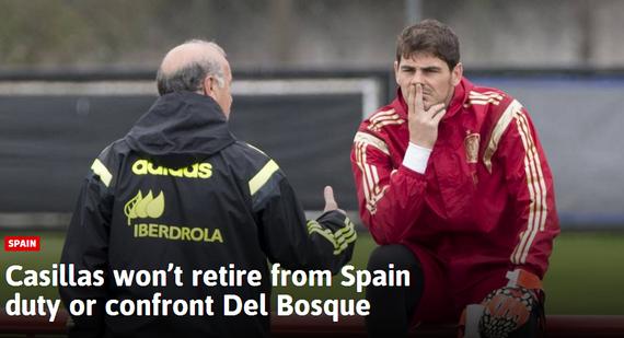 Reverse! Casey retired from the national team is not exposed, etc. Bosque's successor