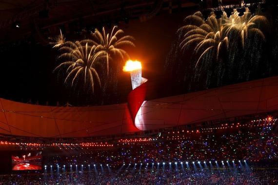 北京奥运点火仪式