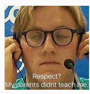学会尊重?我父母没教过我。