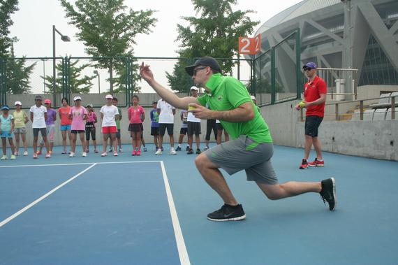 中国网球公开赛球童暑期训练营现场