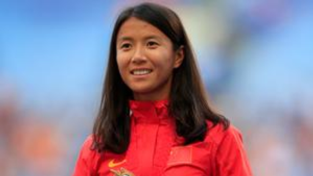 竞走美女刘虹清秀美照