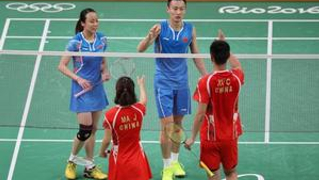 羽毛球混双张楠/赵芸蕾夺铜