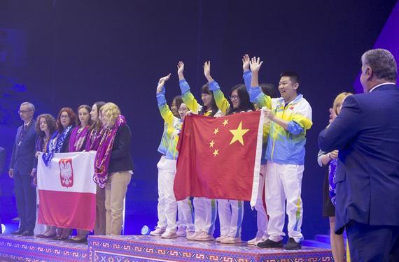 国象奥赛中国女队夺冠