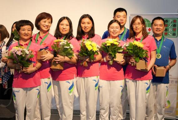 中国女队获得第三名