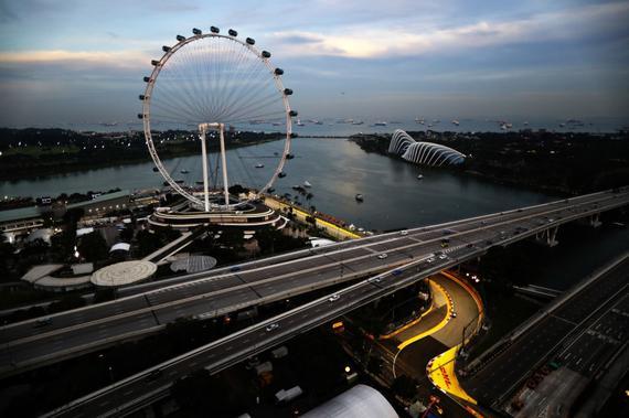 F1新加坡站赛道俯瞰