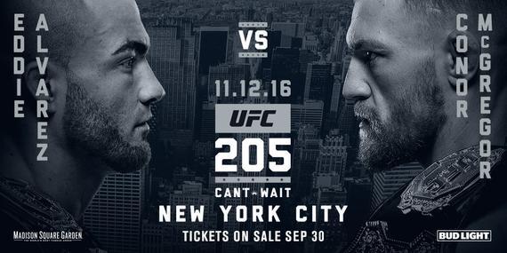 UFC205头条敲定阿尔瓦瑞兹VS康纳轻量级冠军战