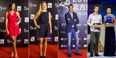 2016中网球员酒会 穆雷张帅获奖