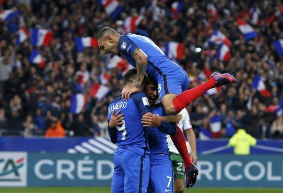 法国庆祝进球