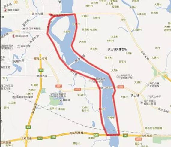 海口中长距离徒步：省图书馆——南渡江大桥——省图书馆