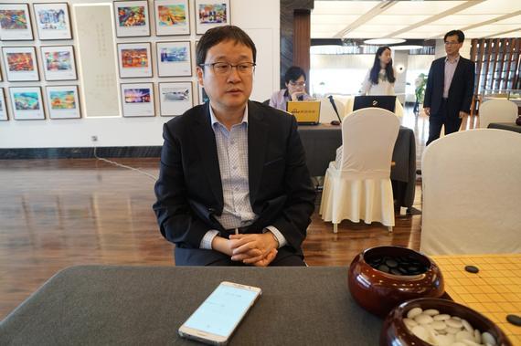 刘昌赫接受新浪棋牌的采访