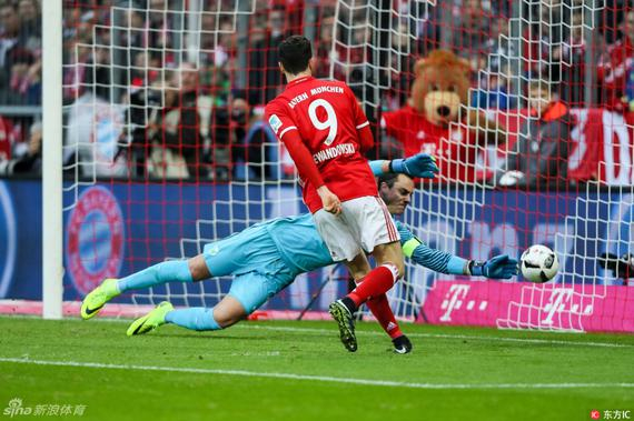 莱万本赛季进球效率不俗