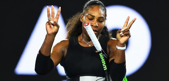 小威比“23”手势庆祝澳网夺冠