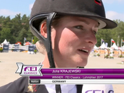 视频-国际马联经典赛 德国年轻骑手夺冠接受采访