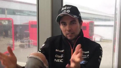 视频-F1英国站佩雷兹赛后谈