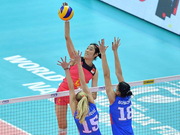 女排大奖赛季军战中国1-3塞尔维亚